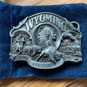 1990 Wyoming Centennial Belt Buckle